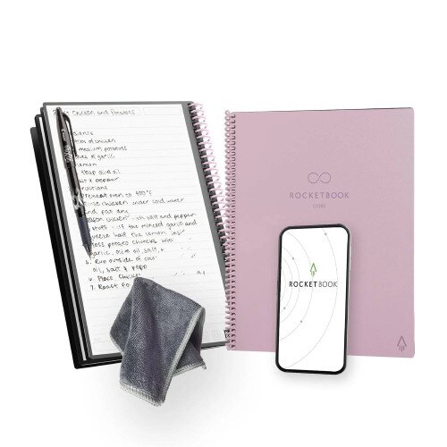 Rocketbook Core Reusable Notebook (Next Gen) - Executive - Lined - Pink