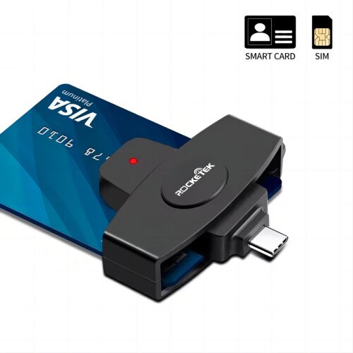 Rocketek Type C Smart ID Card Reader
