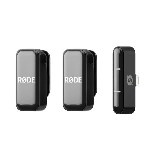 RODE Wireless Micro Ultra-Compact Wireless Microphone - Black - Lightning