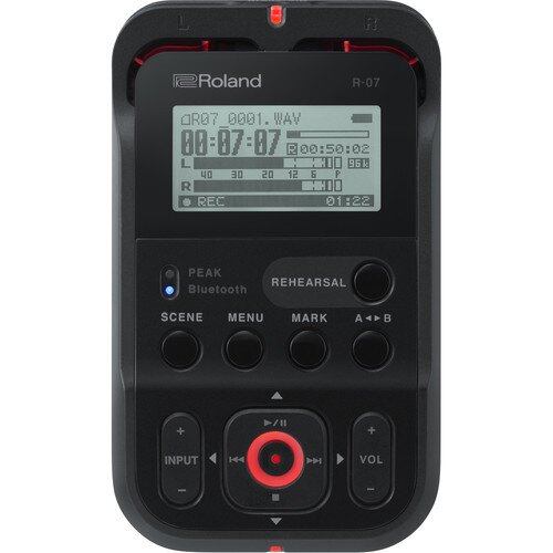Roland R-07 High-Resolution Audio Recorder - Black