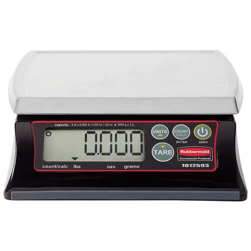 Buy Rubbermaid 1812593 6 lb Dishwasher Safe Digital Portioning Scale