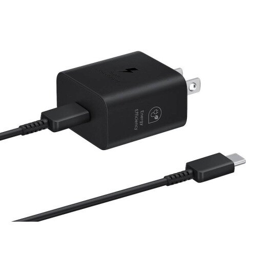 Samsung 25W PD Power Adapter with USB C Cable - Black