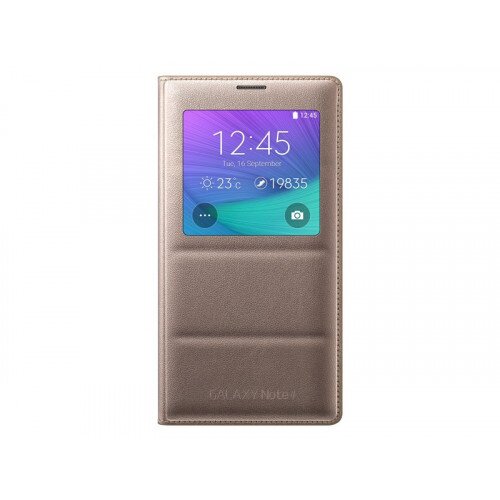 Samsung Galaxy Note 4 SView Flip Cover - Bronze Gold