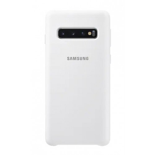 Samsung Galaxy S10 Silicone Cover - White