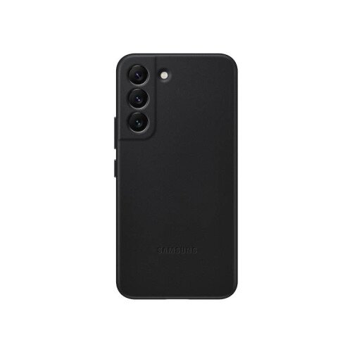 Samsung Galaxy S22 Leather Cover - Black