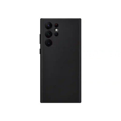 Samsung Galaxy S22 Ultra Leather Cover - Black