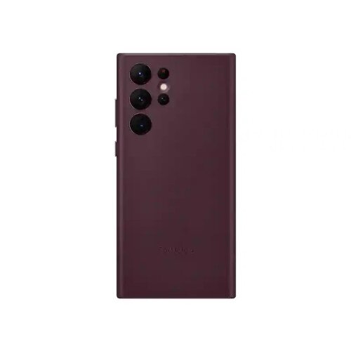 Samsung Galaxy S22 Ultra Leather Cover - Burgundy