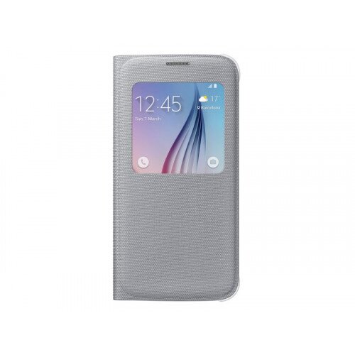 Samsung Galaxy S6 SView Flip Cover - Silver
