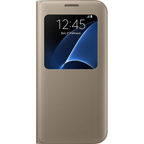 Samsung Galaxy S7 edge SView Flip Cover - Gold
