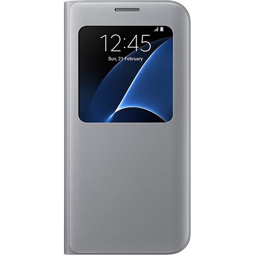 Samsung Galaxy S7 edge SView Flip Cover - Silver