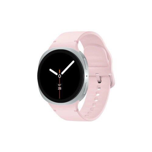 Samsung Galaxy Watch8 - Silver - 40mm - Pink - Medium/Large