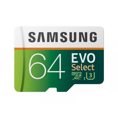 Samsung MicroSDXC EVO Select Memory Card w/ Adapter (2017) - 64GB
