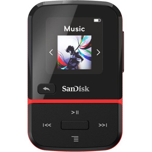 SanDisk Clip Sport Go Mp3 Player - 32GB - Red