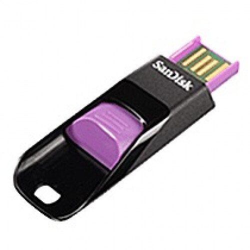 SanDisk Cruzer Edge USB Flash Drive - 4GB - Purple