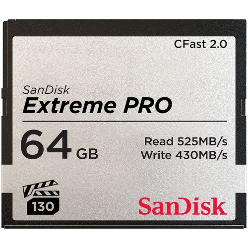 SanDisk Extreme PRO CFast 2.0 Memory Card - 64GB