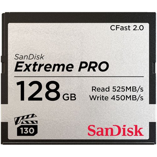 SanDisk Extreme PRO CFast 2.0 Memory Card - 128GB