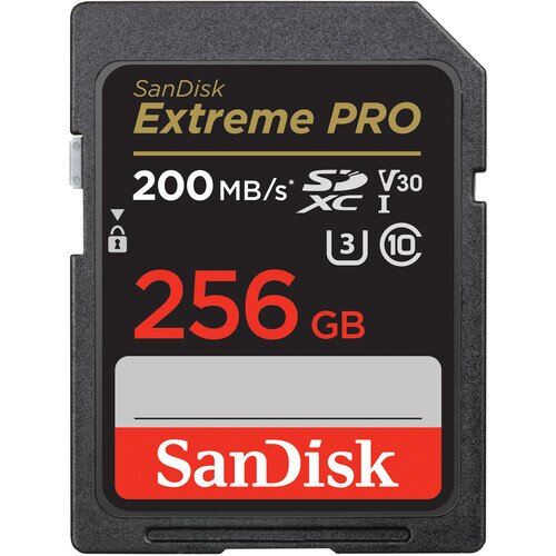 SanDisk Extreme PRO SDHC And SDXC UHS-I V30 Card - 256GB