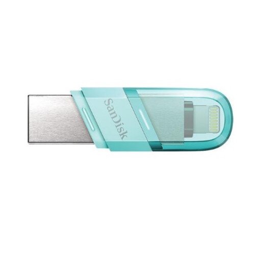 SanDisk iXpand Flash Drive Flip - 64GB - Ice Mint