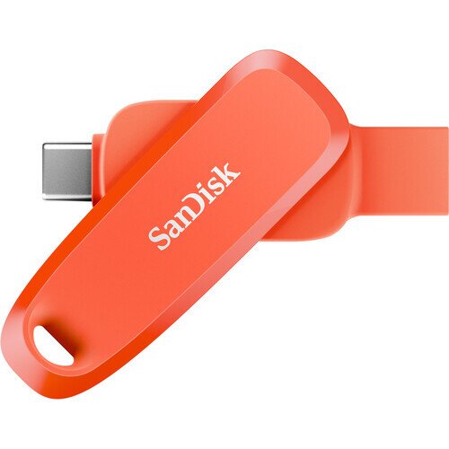 SanDisk Phone USB 3.2 Gen 1 Flash Drive for Android - 512GB - Nasturium Orange