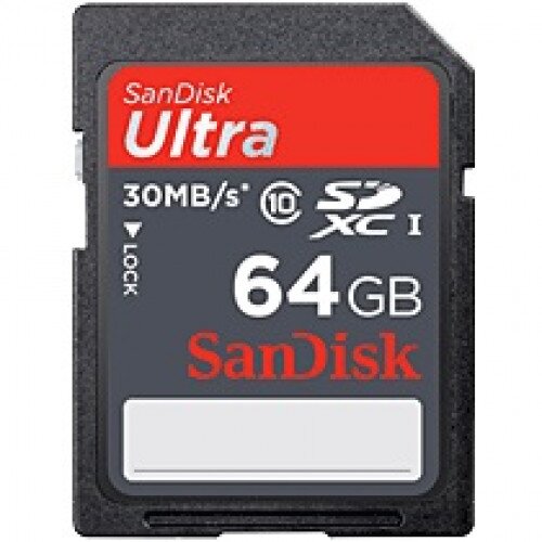 SanDisk Ultra SDXC 30MB/s Card - 64GB
