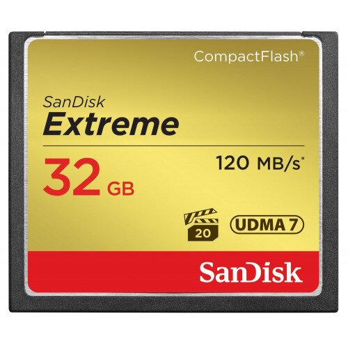 SanDisk Extreme CompactFlash Memory Card - 32GB