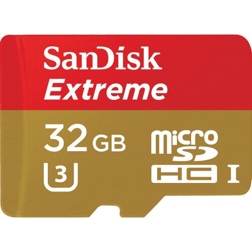 SanDisk Extreme MicroSDHC / MicroSDXC UHS-I Card for Action Cameras - 32GB