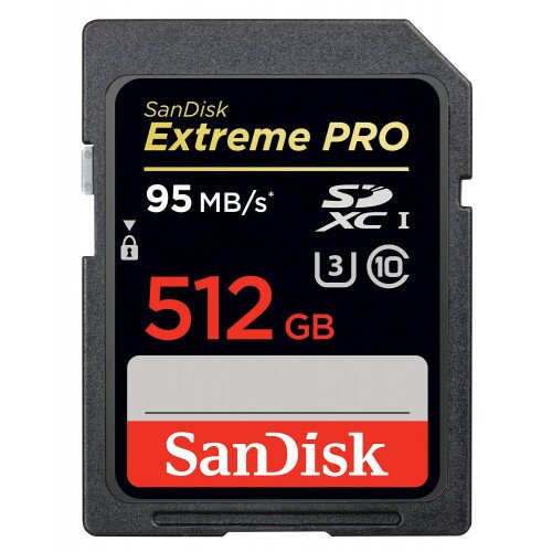 SanDisk Extreme PRO SDHC / SDXC UHS-I Memory Card - 512GB