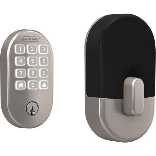 Schlage Arrive Smart WiFi Deadbolt with Remsen Trim - Satin Nickel