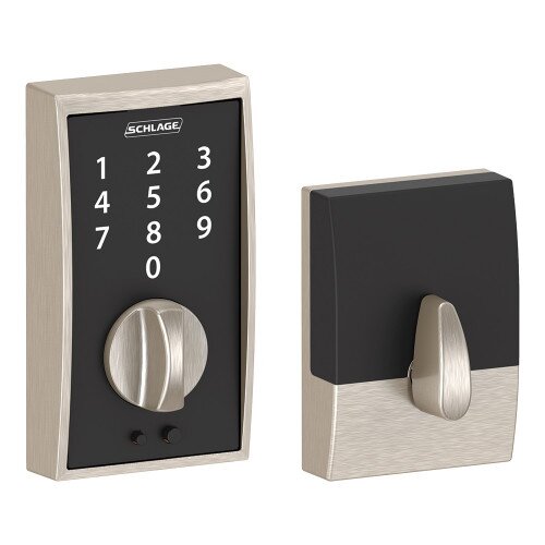 Schlage Touch Century Style Deadbolt - Satin Nickel