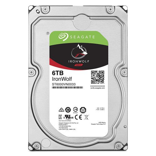 Seagate IronWolf Internal Hard Drive - 6TB - 256MB - 7200RPM