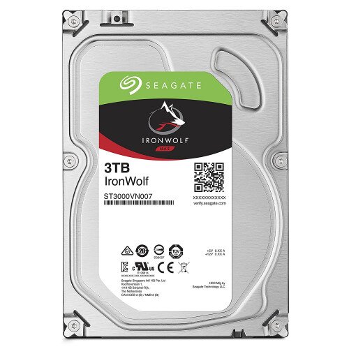 Seagate IronWolf Internal Hard Drive - 3TB - 64MB - 5900RPM