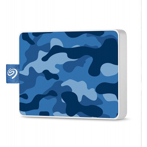 Seagate One Touch Ultra-small Usb 3.0 External SSD Special Edition - 500GB - Camo Blue