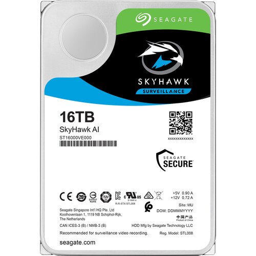 Seagate SkyHawk Al Surveillance Internal Hard Drive - 16TB