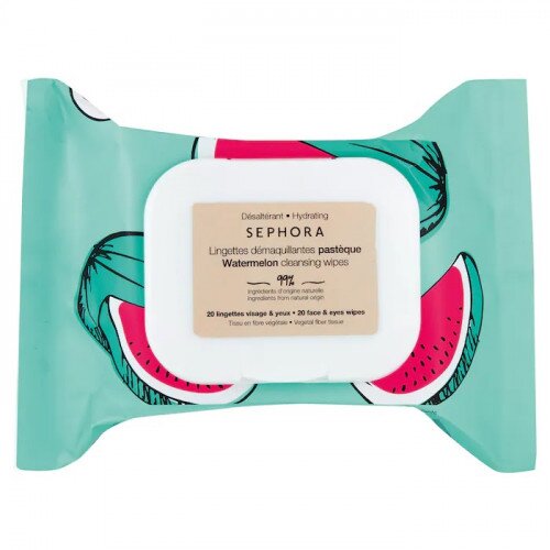 SEPHORA COLLECTION Clean Cleansing & Gentle Exfoliating Wipes - Standard - Watermelon - Hydrating and Cleansing