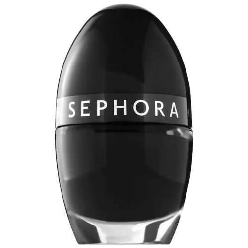 SEPHORA COLLECTION Color Hit Mini Nail Polish - L76 Black Lace - Creme - Creme Finish