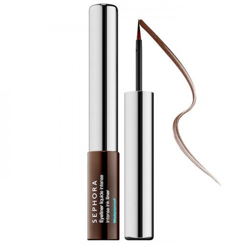 SEPHORA COLLECTION Intense Ink Liquid Waterproof Eyeliner - Satin Finish - Satin Chocolate Brown - Brown