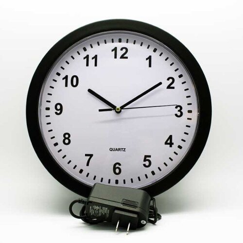 SG Hardwired Wall Clock with Hidden Camera