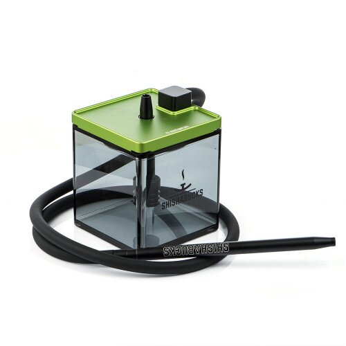Shishabucks Cloud Micro + Sky Bowl + Stratus - Green - Black Bowl - Mini (10-15g) - Regular Stratus