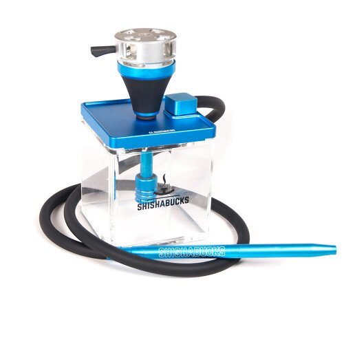 Shishabucks Cloud Micro + Sky Bowl + Stratus - Blue - Black Bowl - Regular (20-25g) - Premium Stratus