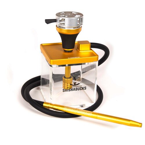 Shishabucks Cloud Micro + Sky Bowl + Stratus - Gold - Gold Bowl - Regular (20-25g) - Premium Stratus