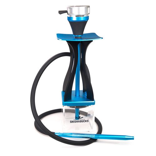 Shishabucks Cloud Mini + Sky Bowl + Stratus - Blue/Black - Gold Bowl - Mini (10-15g)