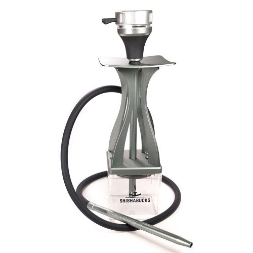 Shishabucks Cloud Mini + Sky Bowl + Stratus - Gun Metal Grey - Rose Gold Bowl - Mini (10-15g)