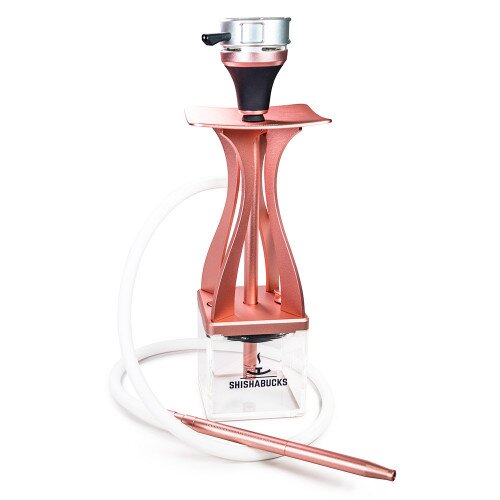 Shishabucks Cloud Mini + Sky Bowl + Stratus - Peach Gold - Red Bowl - Mini (10-15g)