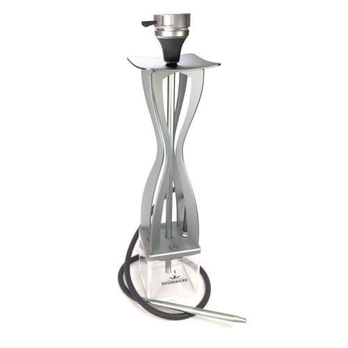 Shishabucks Cloud One + Sky Bowl + Stratus - Gun Metal Grey - Red Bowl - Mini (10-15g)