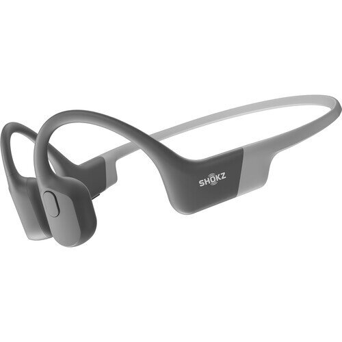 Shokz Openrun Bone Conduction Open-Ear Endurance Headphones - Grey - Standard - Magnetic Induction