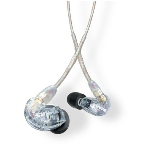 Shure SE215 Pro Professional Sound Isolating Earphones - 64" Cable Length - Clear