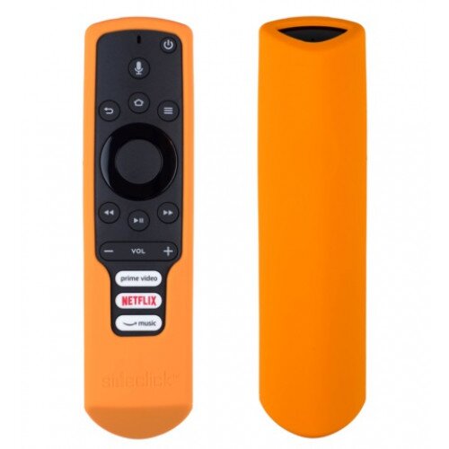 Sideclick Remote Cover - for Amazon Fire TV Edition Smart TV Voice Remote - Orange