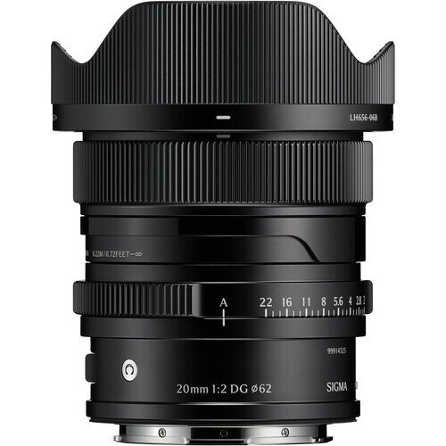 Sigma 20mm F2 DG Contemporary Lens - L-Mount - Black