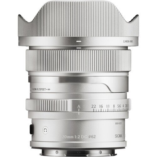 Sigma 20mm F2 DG Contemporary Lens - L-Mount - Silver