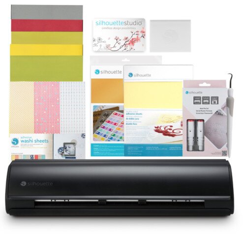 Silhouette Cameo 5 Cutting Machine - Card Making Bundle - Black
